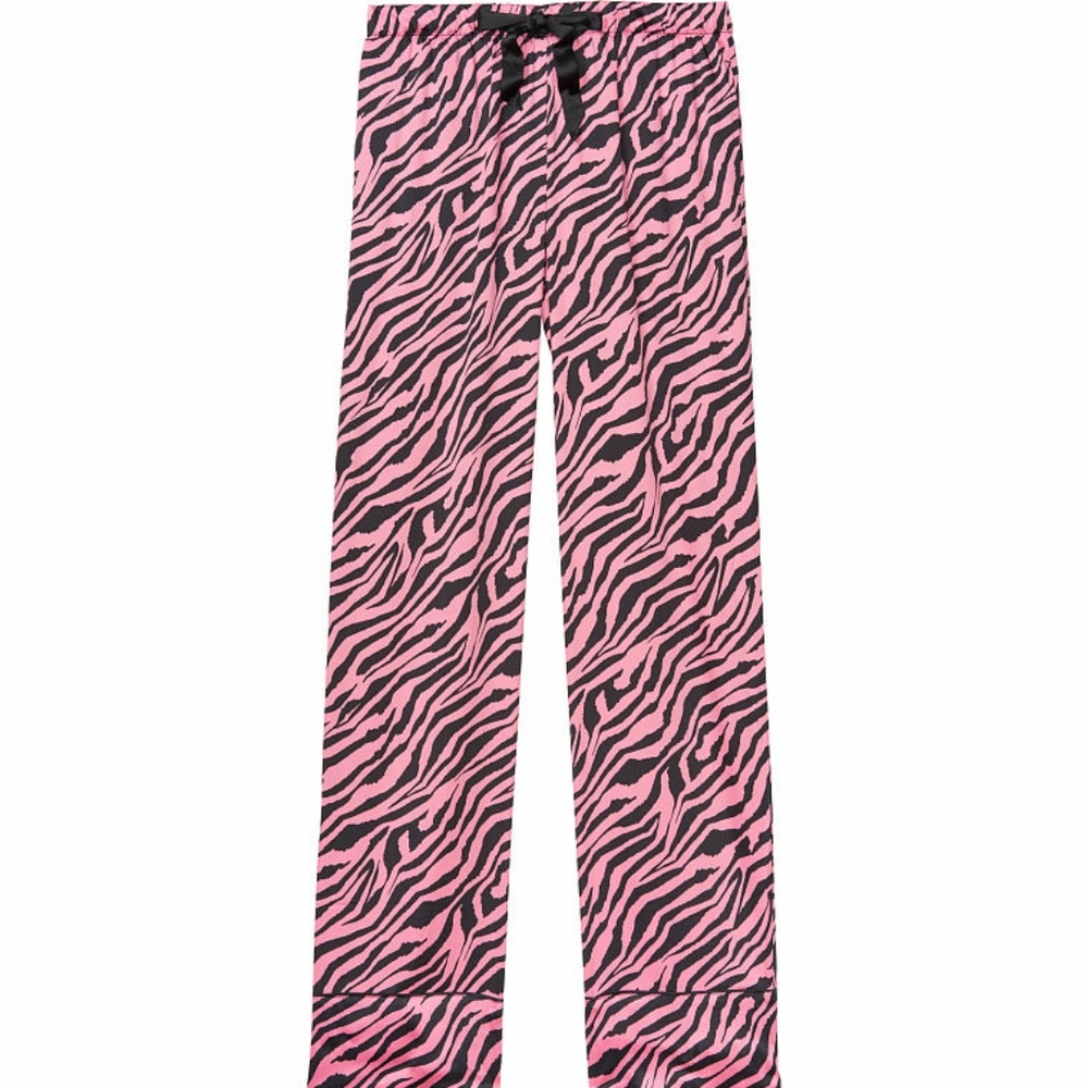 Victoria's Secret zebra satin pajama pants - Picture 3 of 3